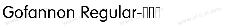 Gofannon Regular字体转换 Gofannon Regular字体转换